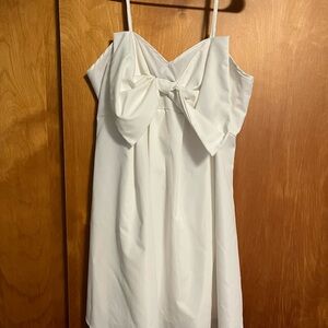 SHEIN Classic White bow dress nwot